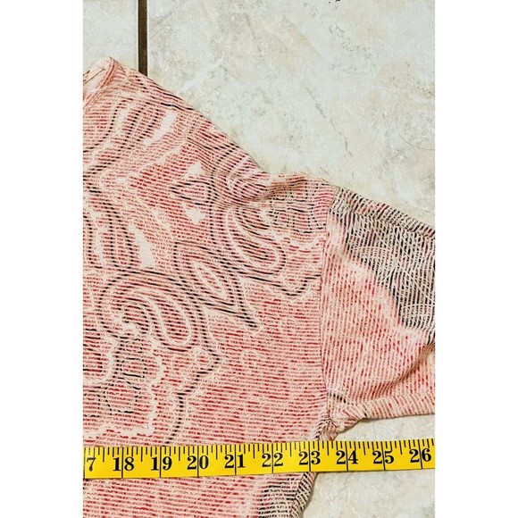 Chico's  Size 2 US L Symmetrical Scrolls Samantha Top 3/4 Sleeves - Picture 8 of 12